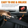 thumbnail image 4 of Car Steering Wheel Lock, Seat Belt Lock, Anti-Theft Device, Small and Light-Weight, Multi-Functional, Fit Most Vehicle, SUV, Golf Cart Security (Black), 4 of 5