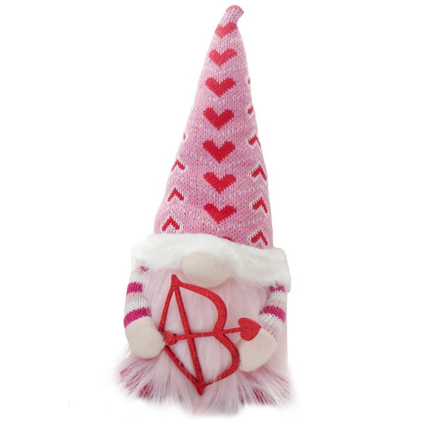 KAKOWELY Decoraciones de gnomos para el día de San Valentín Muñecas de gnomos de peluche para San Valentín Decoraciones de gnomos para San Valentín