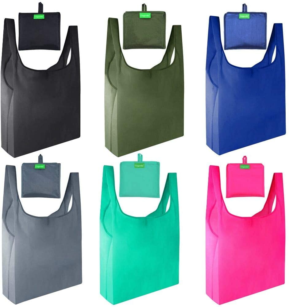 Reusable Grocery Bags 6 Pack,Heavy Duty Shopping Bags Large 50LBS with