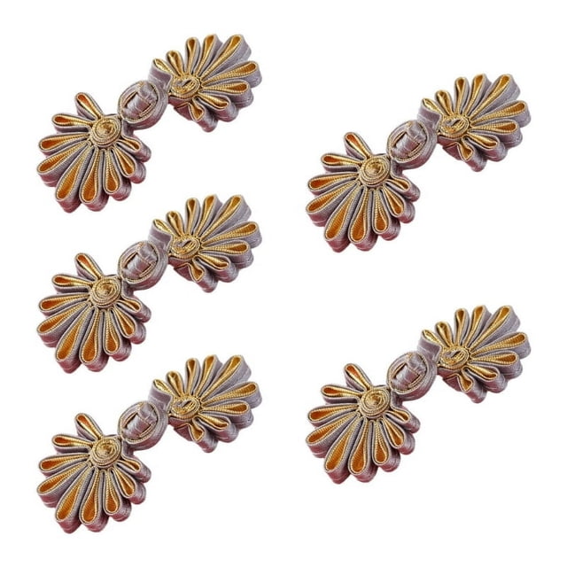 HAOAN 5 Pairs/Pack Cheongsam Closure Sewing Fasteners Chinese Knots Frog Buttons