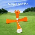 thumbnail image 5 of Tees De Golf Trípode de 6 garras Tees Campos de prácticas Soporte telescópico para pelotas de golf (naranja), 5 of 5