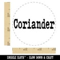thumbnail image 2 of Coriander Herb Fun Text Self-Inking Rubber Stamp Ink Stamper - Brown Ink - Small 3/4 Inch, 2 of 7