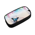thumbnail image 2 of Goofa Butterfly In Blossoms Zen Pattern Big Capacity Pencil Pen Case Office College Large Storage High Capacity Bag Pouch Holder Box Organizer, 2 of 9