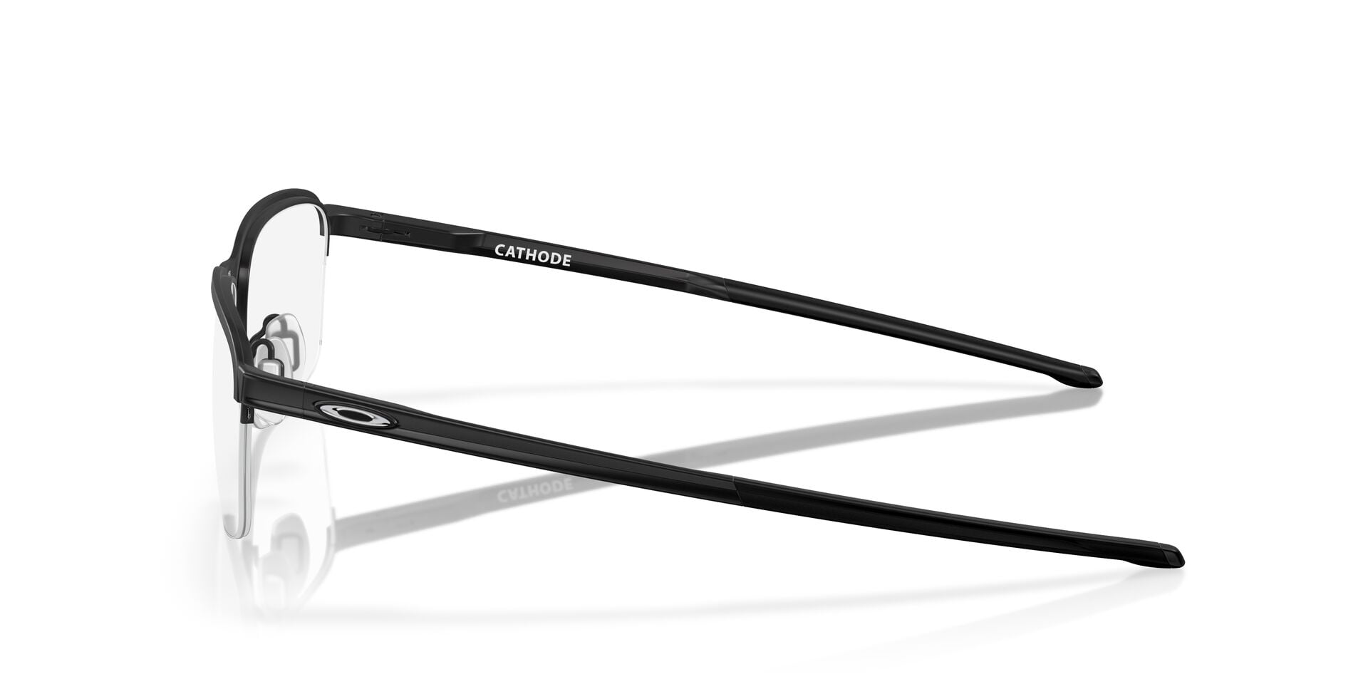 Oakley Unisex Size 54 Rectangular Cathode Optical Glasses, Satin Black/Demo Lens