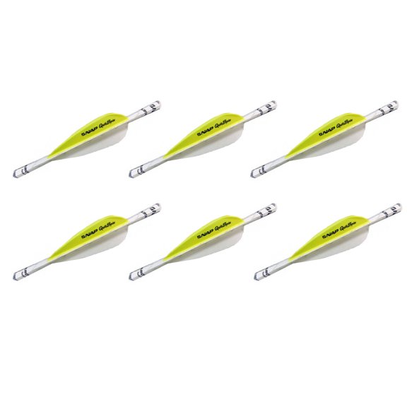 Nap Crossbow Quik Fletch Quik Spin 1 White & 2 Yellow Vanes