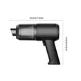 thumbnail image 3 of JOGZMZ Cordless Handheld Vacuum Cleaner, 5000Pa Powerful Suction, Wet/Dry Air Blower, USB Rechargeable, Lightweight for Car Home Office, MultiSurface with Attachments, 3 of 9