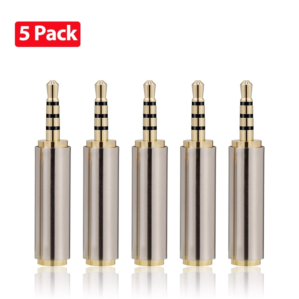 Male to 3.5 mm Female and Audio Stereo Plug 3.5 mm Male to 6.35 mm Female eBoot 4 Pieces Headphone Adapter 6.35 mm 1/4 Inch 1/4 Inch 