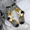 thumbnail image 5 of Logiee Bee Kind Print Adult Socks for Men & Women,Calf Socks, Ankle Socks,Boots Socks,Breathable Casual Sock,Unisex Crew Socks, 5 of 6