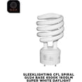 thumbnail image 7 of Sleek Lighting 23-Watt T2 Spiral CFL Fluorescent Light Bulbs with GU24 Base, Self-Ballasted Light Bulb for Bedroom Lighting, 1600 Lumens, 6500K 4-Pack, 7 of 7