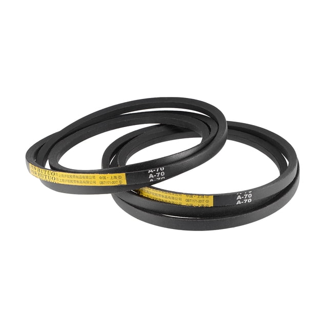 Unique Bargains A70 V-Belts 70' Mid-Perimeter, A-Section Rubber Drive Belt 2pcs