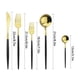 thumbnail image 5 of Injueey Juego de cubiertos de acero inoxidable de 30 piezas, cuchara con espejo, vajilla segura, vajilla, utensilios de cocina, fiesta en casa Mostrada Plata, 5 of 6
