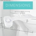 thumbnail image 2 of Deco Essentials Non-Electric Single Nozzle Toilet Seat Bidet for Standard 15/16" Toilets, 2 of 4