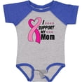 thumbnail image 3 of Inktastic Breast Cancer Awareness I Support My Mom with Pink Ribbon Boys or Girls Baby Bodysuit, 3 of 5