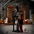 thumbnail image 3 of Jaxpety 64in Gothic Cat Tree with Coffin Bed Indoor Cat Tower with Condo Platform Sisal Scratching Posts, 3 of 18