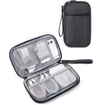 thumbnail image 4 of Electronics Organizer Travel Cable Bag Durable Fabric Tech Case for Chargers Cords Cables Power Bank Portable Universal Gadget Storage Pouch, 4 of 5