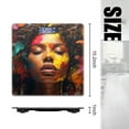 thumbnail image 2 of Bathroom Scale, Highly Accurate Digital Body Scale,Precisely Measures Weight up to 400 lbs-Stunning African American Woman With Array Of Colorful, 2 of 4