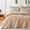 Golden Camel, variant on Joyfy Tufted Queen Comforter Set, 3 Pieces Coral Pink Boho Queen Bedding Set with 1 Plaid Geometric Comforter and 2 Pillow Shams, Checkered Bed in a Bag for All Seasons