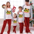 thumbnail image 3 of Pijamas familiares navideños a juego, conjuntos de pijamas a cuadros blancos y negros, árboles de coco, Navidad en julio, 3 of 4