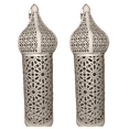 thumbnail image 1 of Also Sophia- Special Buy- Two (2) Eid, Ramadan, Large Mosaic Lantern - White with LED Light and Battery Operated, 1 of 2