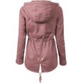 thumbnail image 3 of ORUYROP Women's Lightweight Front Zipper Solid Utility Anorak Hoodie Vest/Jacket, 3 of 7