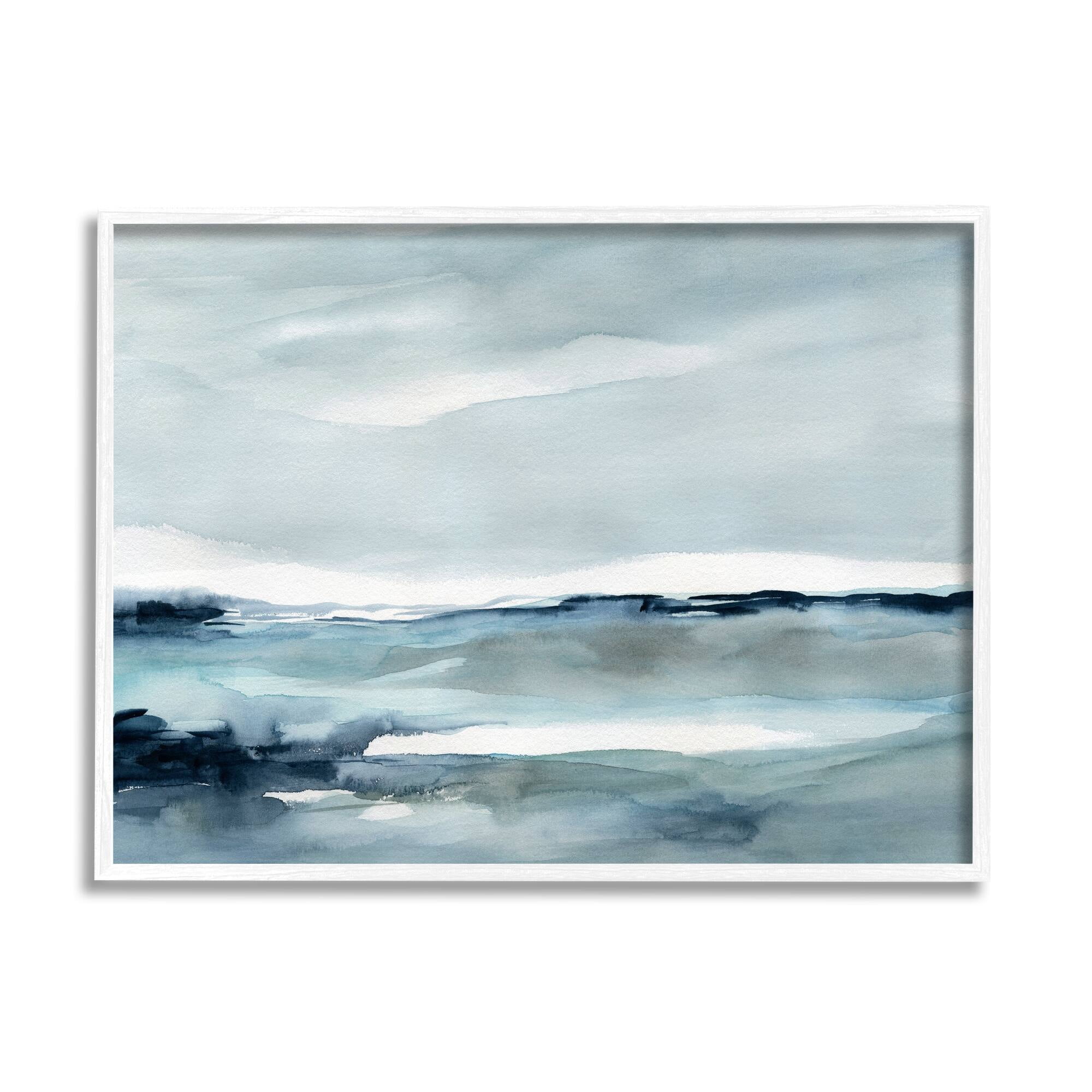 Stupell Industries Desolated Northern Polar Ocean Abstract Scenery View ,14 x 11, Design by Carol Robinson