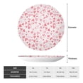 thumbnail image 2 of Balery Cute Hand Drawn Hearts Print Bone China Decorative Plate Ceramic Dinner Plates Art Crafts with Display Stand-7in, 2 of 6