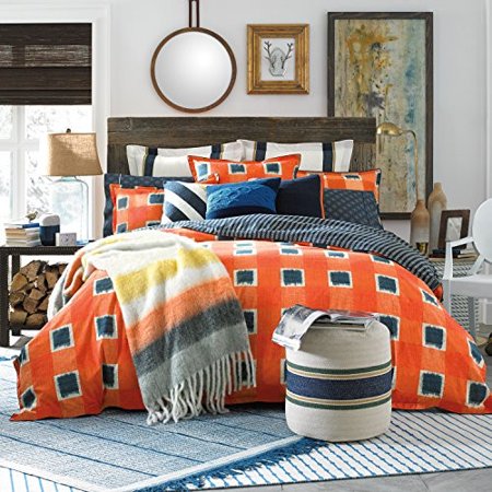 Tommy Hilfiger St Andrews Comforter Twin Orange Walmart Com