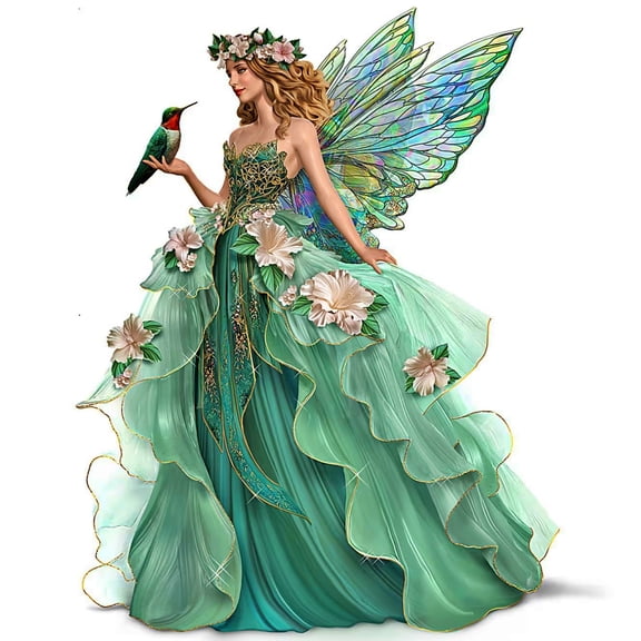 The Hamilton Collection Enchanted Wings of Wonder “Radiant Royalty” Fairy Figurine by Nene Thomas 7.5-inches