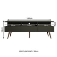 thumbnail image 3 of Mueble Mesa Para Tv Rack Madesa Hasta 65'' Negro Madesa Londres, 3 of 8