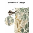 thumbnail image 7 of Curtain Valance for Windows,Sage Green Leaf Spring Plant Kitchen Valances Rod Pocket Short Curtains,Country Leaves Seamless Window Treatment Panel for Bedroom Bathroom 54"x18", 7 of 7