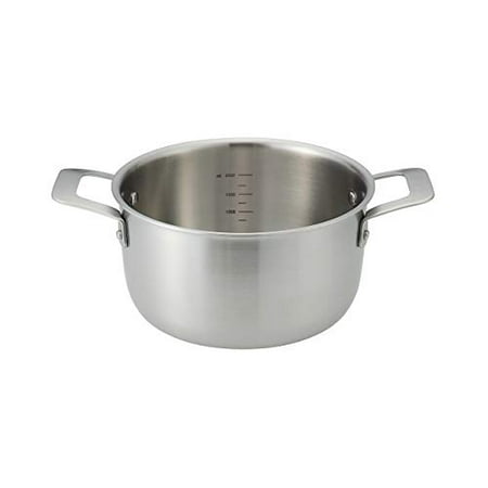

Mujin Ryohin Stainless Steel Full-face Three-Layer Steel Two-Handed Pot Approx. 3.0L / Width 31.5 x Height 11cm 82219944 Silver