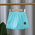 thumbnail image 5 of KYAIGUO Toddler Baby Girls Cotton Linen Shorts Summer Casual Solid Color Short Pants for 1-5 Years Old, 5 of 11
