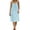 Light Blue, variant on Holiday Dresses for Women Maxi Dresses Fashion Women Summer Round-Neck Casual Solid Sleeveless Sleepshirts Sling Backless Dress Green S
