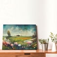 thumbnail image 6 of Wall Art Meadow Landscape Picture Canvas Wall Art Print Paintings Modern Artwork For Living Room Wall Decor And Home Décor Framed Ready To Hang-12×16 In, 6 of 6