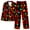 Multicolor#1, variant on Festive Snowflake Women's Christmas Pajamas 2-Piece Long Sleeve Button-Down Set Soft Nightwear with Lounge Home Clothes Pjs S-3XL