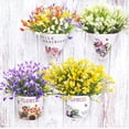 thumbnail image 6 of Morttic 20 Bundles Artificial Calla Lily Flower Plants Outdoor UV Resistant Decoration (Blue), 6 of 12
