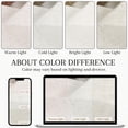 thumbnail image 4 of Cortinas de cocina Nanspring, mezcla de lino, 30 x 90 cm, color crema, 2 paneles, 4 of 6