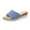 Blue, variant on gakvbuo Summer Slippers For Women Indoor And Outdoor Wide Walking Outdoor SlippersWomens Summer Fashion Casual Slippers Open Toe Thick Bottom Flax Slippers