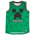 thumbnail image 3 of Set de baloncesto Minecraft Creeper para niños, talla 7, color verde, 3 of 9