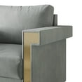 thumbnail image 4 of Castle Place Comtemporary Glam Velvet Upholstered Sofa, Silver Grey, 4 of 7