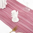 thumbnail image 2 of Cheesecloth Table Runner 6FT Long Boho Gauze Table Runner Rustic Sheer Runner for Wedding Bridal Baby Shower Birthday Party Table Decor Thanksgiving Christmas Decorations, 2 of 3
