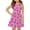 Purple, variant on Ruyang Casual Dresses for Teen Girls Bow Print Crewneck A Line Swing Dresses Summer Beach Lightweight Sleeveless Sundress