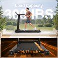 thumbnail image 3 of Folding Treadmill, Foldable Treadmill with LED Display and Shock Absorbers, 300 LBS Capacity Running Machine for Home and Office, 3 of 7