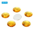 thumbnail image 3 of Unique Bargains 40mm Flat Back Round Acrylic Rhinestones, 50 Pack Plastic Circle Gems for Jewelry Making Costume, Yellow, 3 of 6
