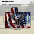 thumbnail image 7 of Uorisanigo American Flag Golf Cart Seat Covers Fits for EZGO, Club Car, Yamaha and More, Dustproof Bald Eagle Golf Cart Seat Towel Blanket with Storage Pockets, Thick Polyester Fabric, 7 of 7