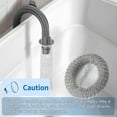 thumbnail image 6 of ZHUYING 36 Pieces Lint Traps Stainless Steel Washing Machine Lint Snare Traps Laundry Mesh Washer Hose Filter with 36 Pcs Cable Ties, 6 of 7