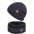 thumbnail image 1 of Gorro y bufanda de invierno cálido, gorro de punto elegante para hombres y mujeres, 1 of 5