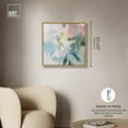 thumbnail image 5 of Elegant Green Abstract Canvas Modern Colorful Art by Art Remedy, Gold Frame, 24" x 24", 5 of 7