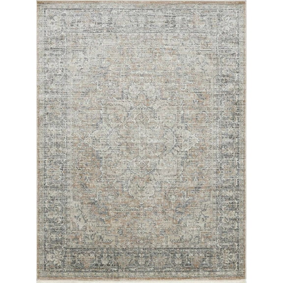 Boutique Rugs Anomie Traditional Area Rug - Dark Red, Beige, Dark Brown - 2'2" x 3'9"