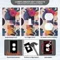 thumbnail image 3 of Yayeee Blank Wall Plate Cover 1-Gang 4.5"x2.7" Home Unused Decorative Outlet, Flowers Pattern Style, 3 of 7